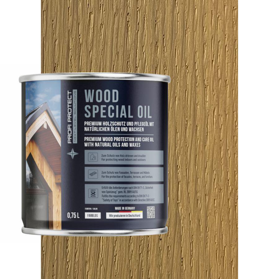 Олія для терас ProfiProtect Wood Special Oil з воском 0,75 л Harris-Cream-eiche (20756175) - фото 1