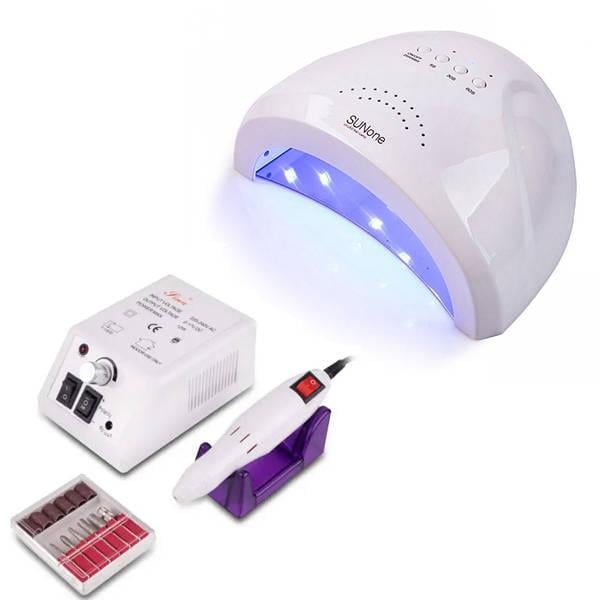 Лампа на 48 Вт SUNOne та фрезер на 10 Вт Lina Mercedes на 20000 об./хв. для манікюра