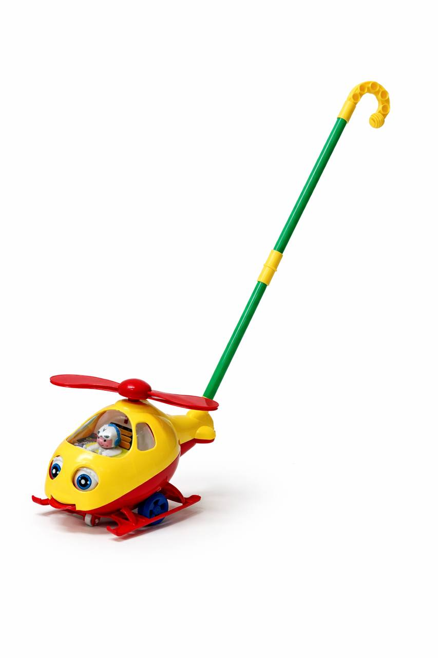 Каталка дитяча на колесах Fun Game 0302 зі звуковими ефектами гвинтокрил Жовто-червоний (2913748494) Каталка дитяча на колесах Fun Game 0302 зі звуковими ефектами гвинтокрил Жовто-червоний (2913748494)