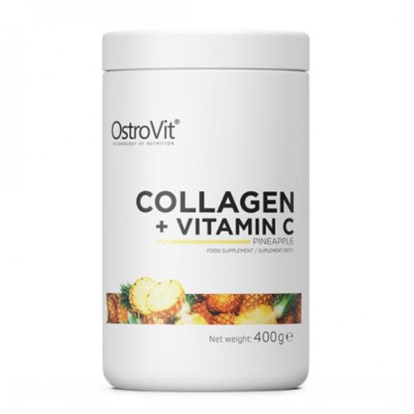 Хондропротектор (для спорту) OstroVit Collagen And Vitamin C 400 g /40 servings/ Pineapple