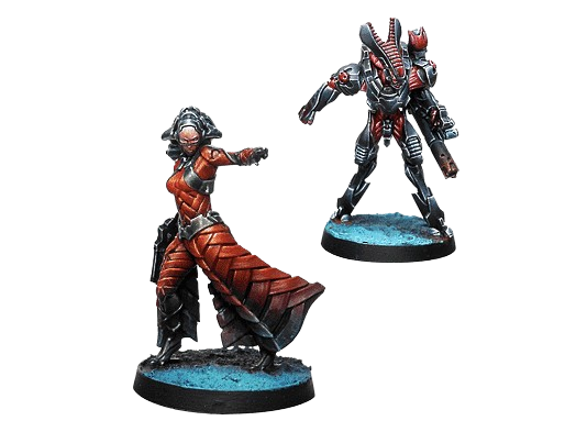 Набор миниатюр для игры INFINITY Bit & KISS! Hacker (2806890701)