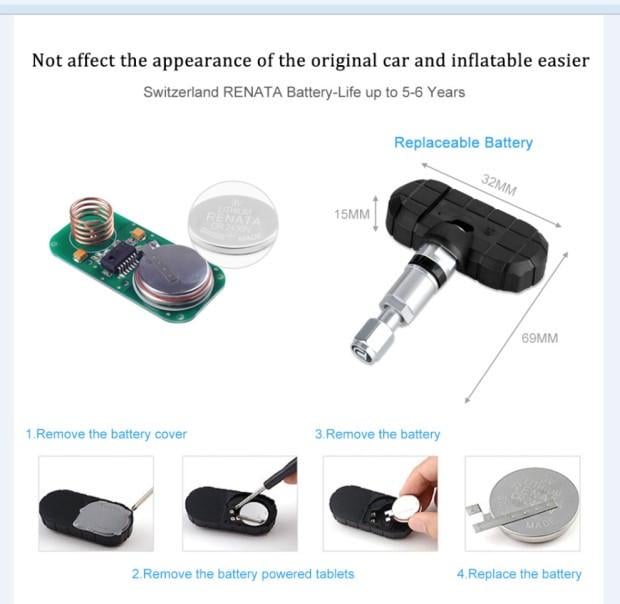 Система контролю тиску у шинах STP TPMS РК USB TP620 внутрішні датчики/контроль стійкості автомобіля на дорозі (TP620) - фото 5