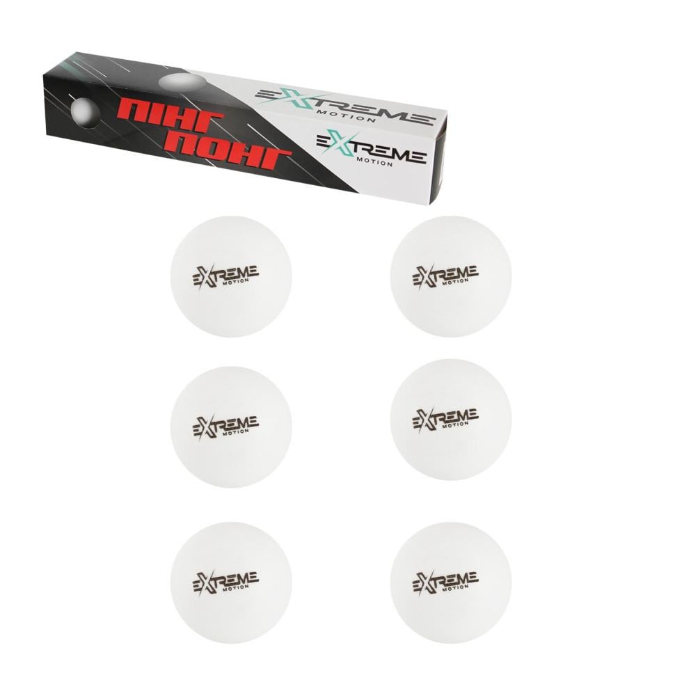 Мячи для настольного тенниса 40 мм. 6 шт. Белый (2662574869)