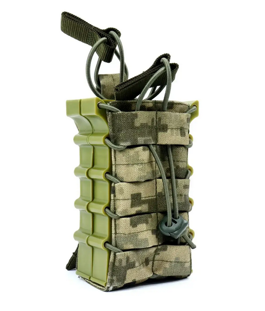 Підсумок під 2 магазини АК з пластиковими вставками Піксель