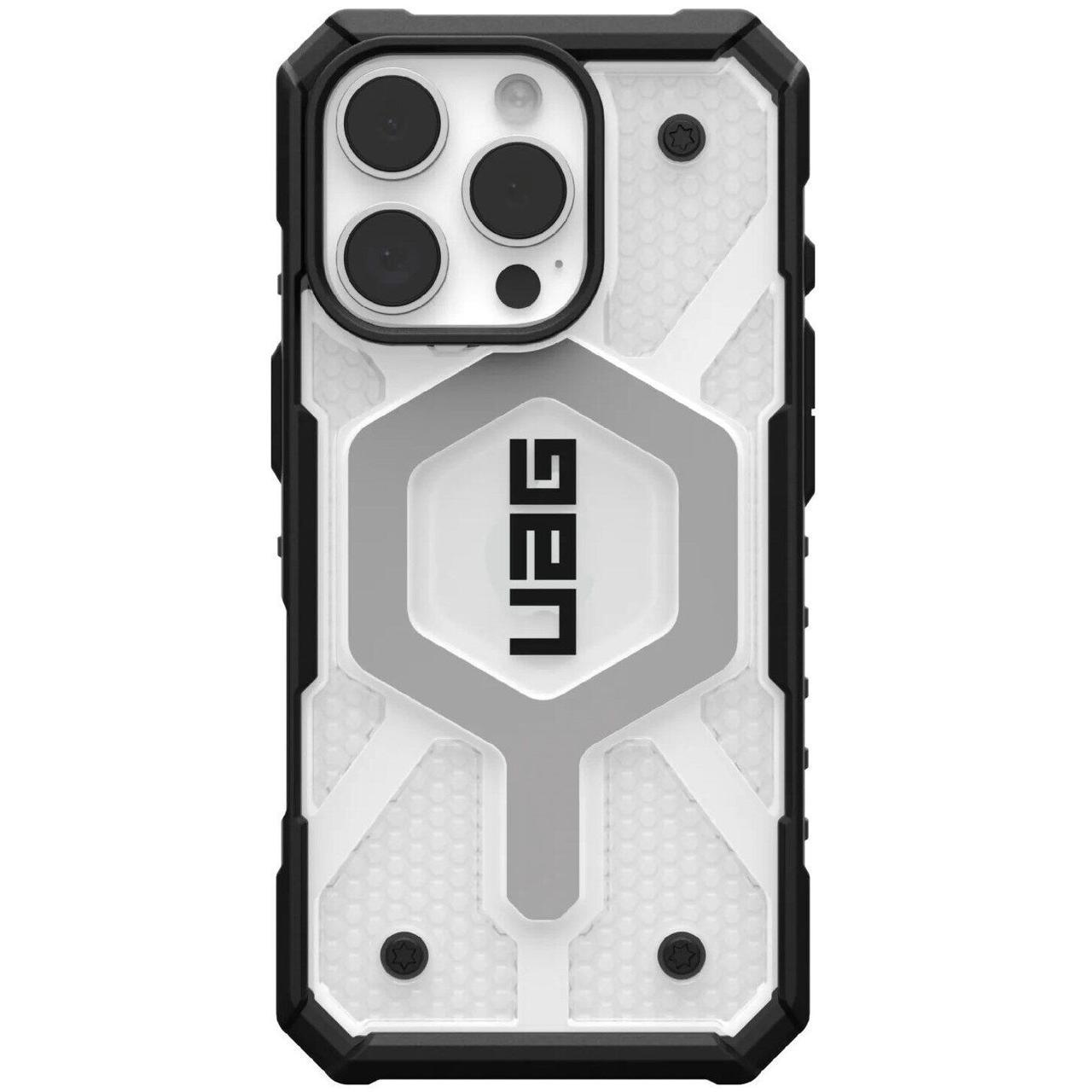 Чехол-накладка UAG Case for iPhone 16 Pro Max Pathfinder Clear Magsafe, Ice (114465114343)