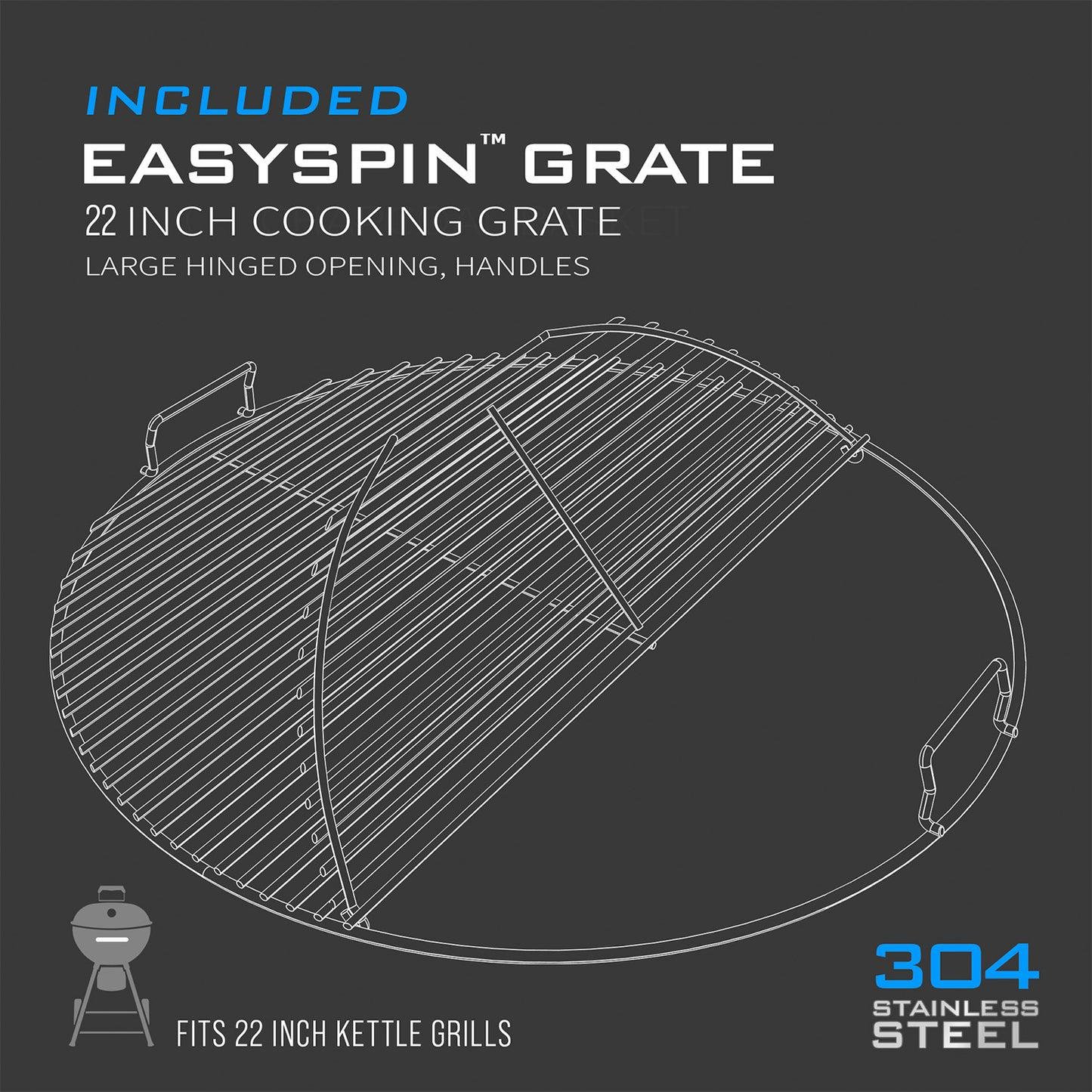 Гриль угольный Slow 'N Sear Kettle Grill 57 см с Slow 'N Sear Deluxe (2437612020) - фото 23