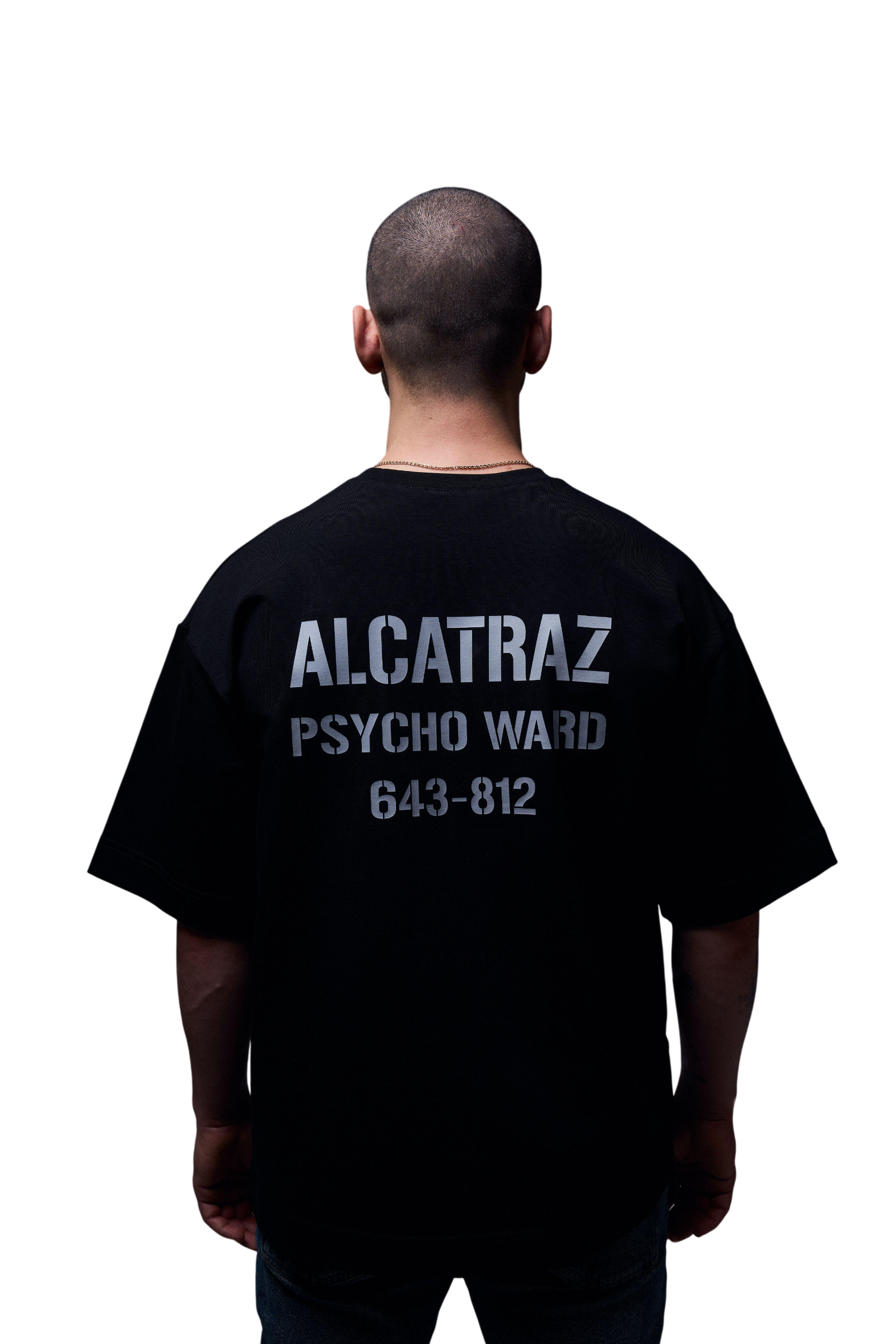 Футболка оверсайз Nadiupishou ALCATRAZ XXL Черный (0264)
