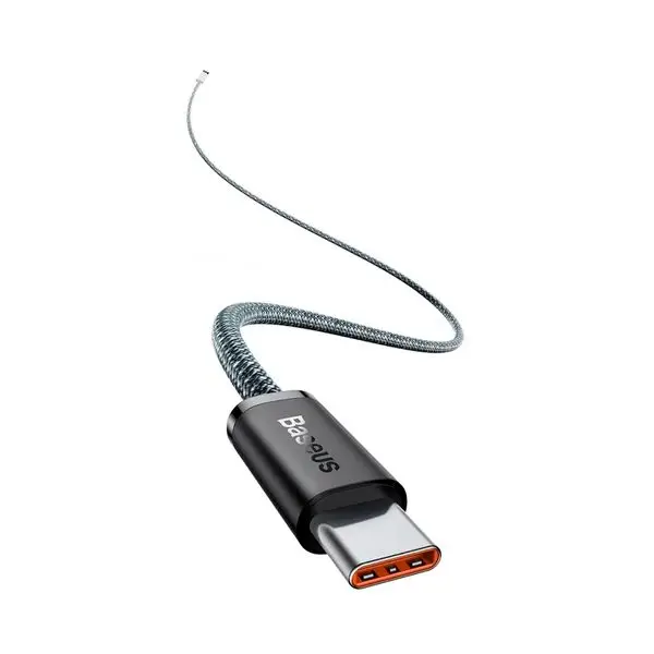 Кабель BASEUS Dynamic Series Fast Charging Data Cable Type-C to Type-C CALD000216 100W 1 м Slate Grey - фото 3
