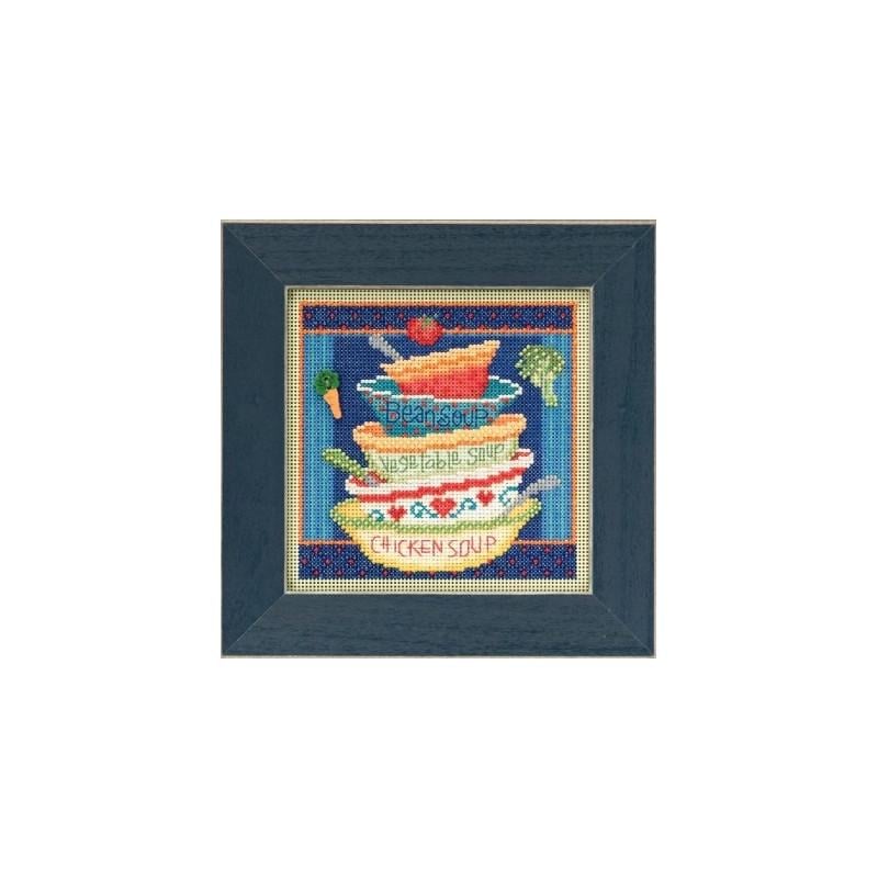 Набор для вышивания крестиком Mill Hill MH145202 Soup Bowls (23437)
