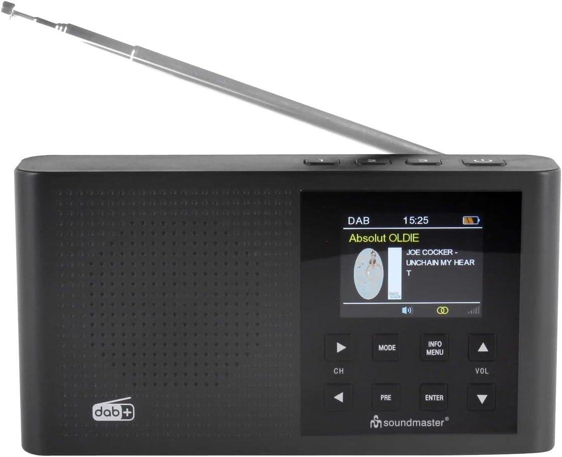 Радіо цифрове Soundmaster DAB165SW DAB+ UKW з роз’ємом для навушників і акумулятором - фото 2