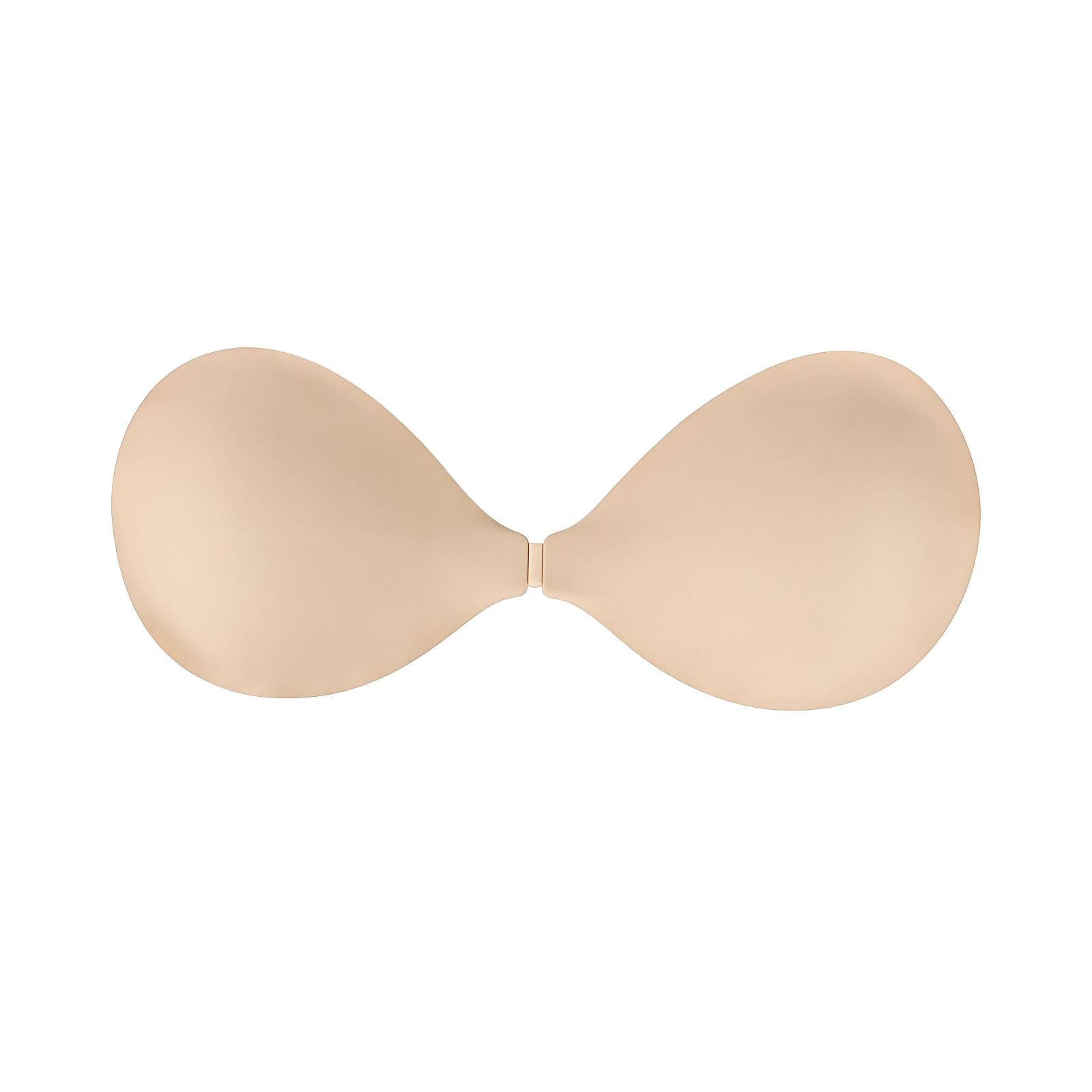 Бюстгальтер-невидимка силиконовый самоклеящийся push up без бретелей А Телесный