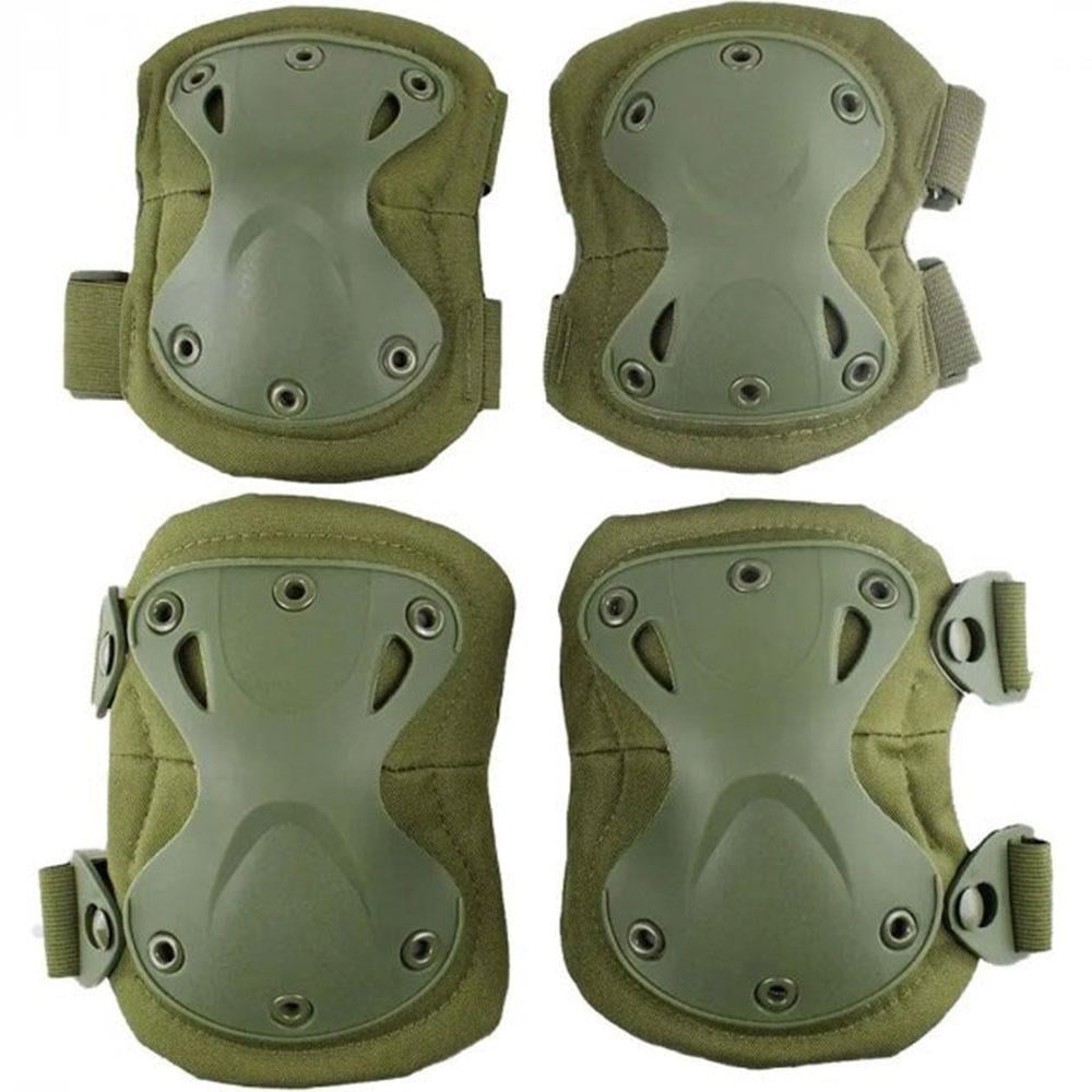 Комплект захисту налокітники та наколінники KN-04 S Оливковий (234561929_315)