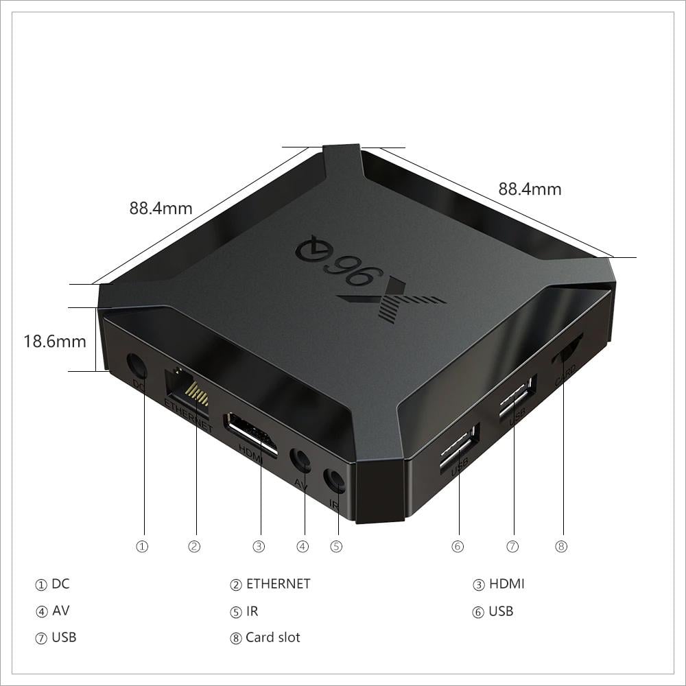 Смарт ТВ приставка X96Q 2/16 Гб Smart TV Box Андроїд + Київстар ТВ пакет Преміум HD на 12 місяців (548k) - фото 6