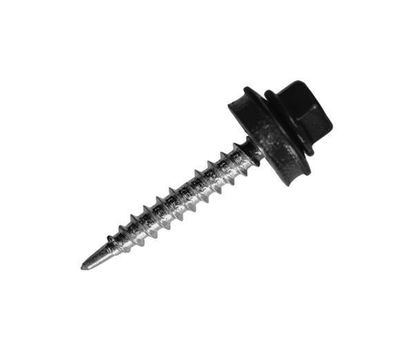 Саморез кровельный по дереву с шайбой EPDM MAXPRO 4,8х35 250 шт. RAL-9005 (SDS-48359005)