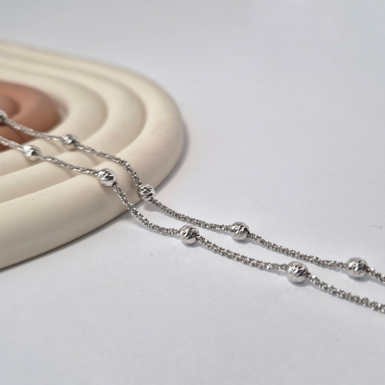 Ланцюжок круглий з кульками срібло 925 проби родоване 5,09 г 50 см (atom/strd02) - фото 4 Ланцюжок круглий з кульками срібло 925 проби родоване 5,09 г 50 см (atom/strd02) - фото 4