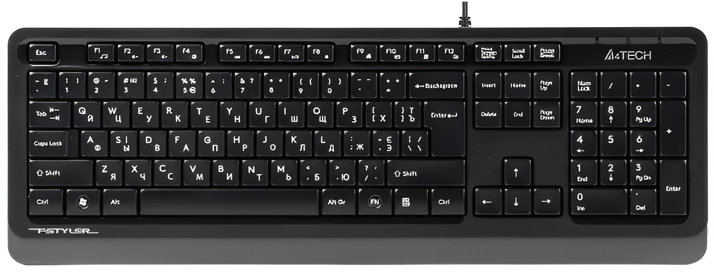 Клавиатура проводная A4Tech FK10 USB Grey (44788)