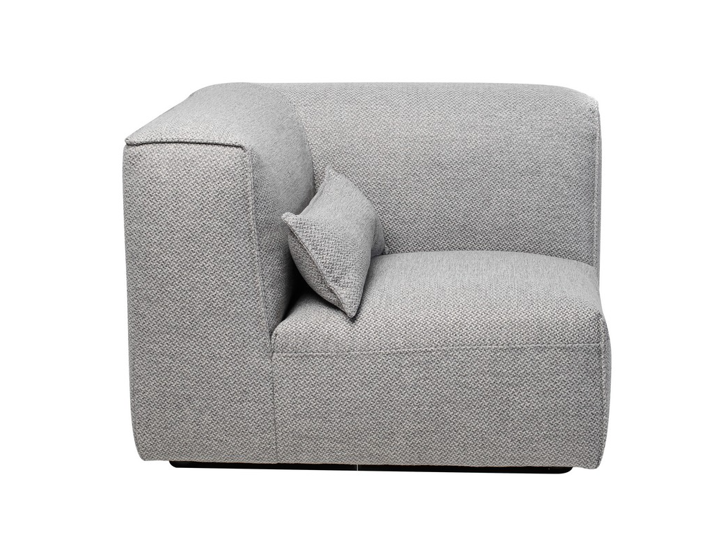 Угловой сегмент дивана Рим Vetro 940х940х680 мм Серебристый (31040718) - фото 2 Угловой сегмент дивана Рим Vetro 940х940х680 мм Серебристый (31040718) - фото 2