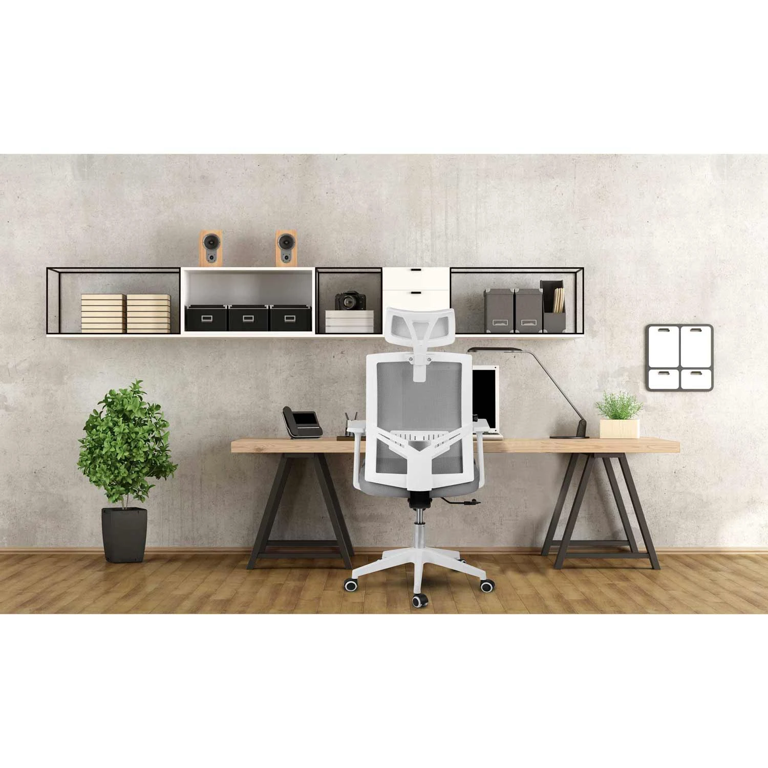 Офісне крісло з мікросіткою Sofotel Rotar Сірий - фото 10 Офісне крісло з мікросіткою Sofotel Rotar Сірий - фото 10