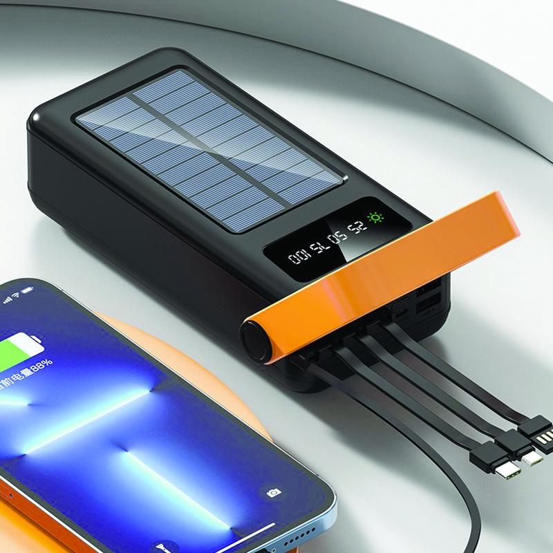 ᐉ Повербанк на сонячній батареї ProTech 40000 mAh з ліхтариком 4хUSB ...