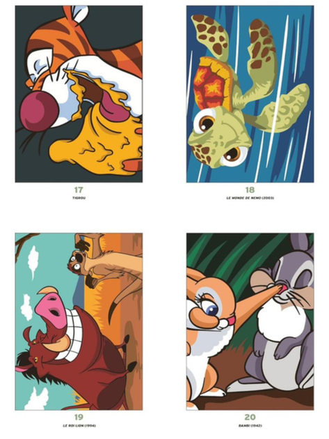 Раскраска-антистресс Best of Bestiaire disney по номерам 100 иллюстраций (30116724) - фото 4