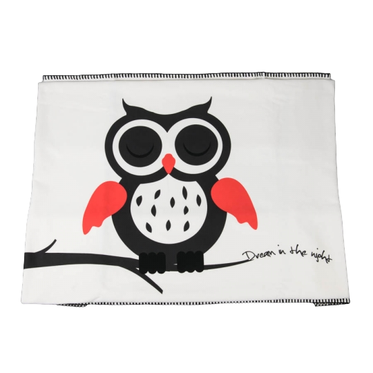 Плед Elisey Сова 180х130 см Белый (99-81-028H) Плед Elisey Сова 180х130 см Белый (99-81-028H)