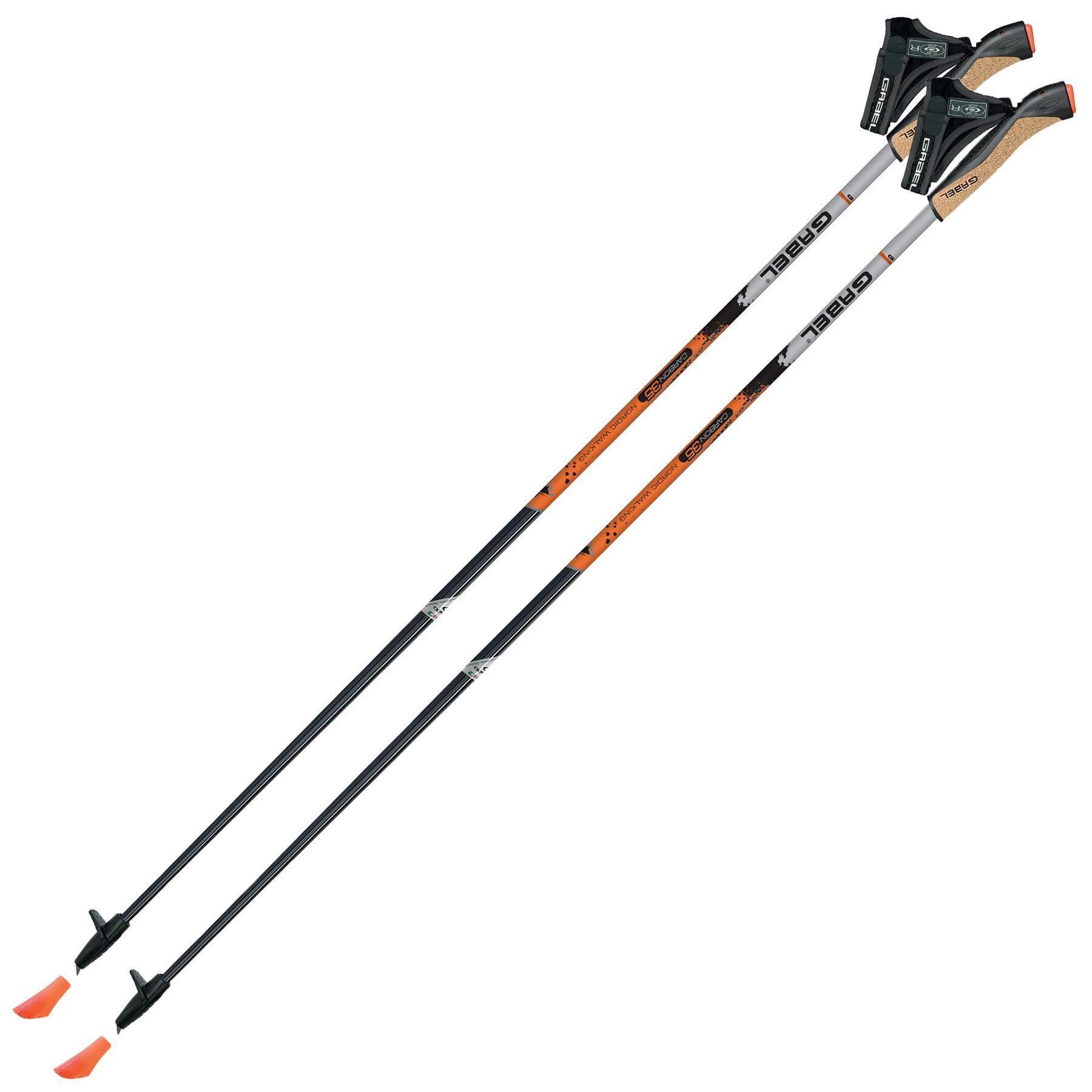 Палки для скандинавской ходьбы Gabel X-1.35 Active Knife 105 Black/Orange (7008361151050)
