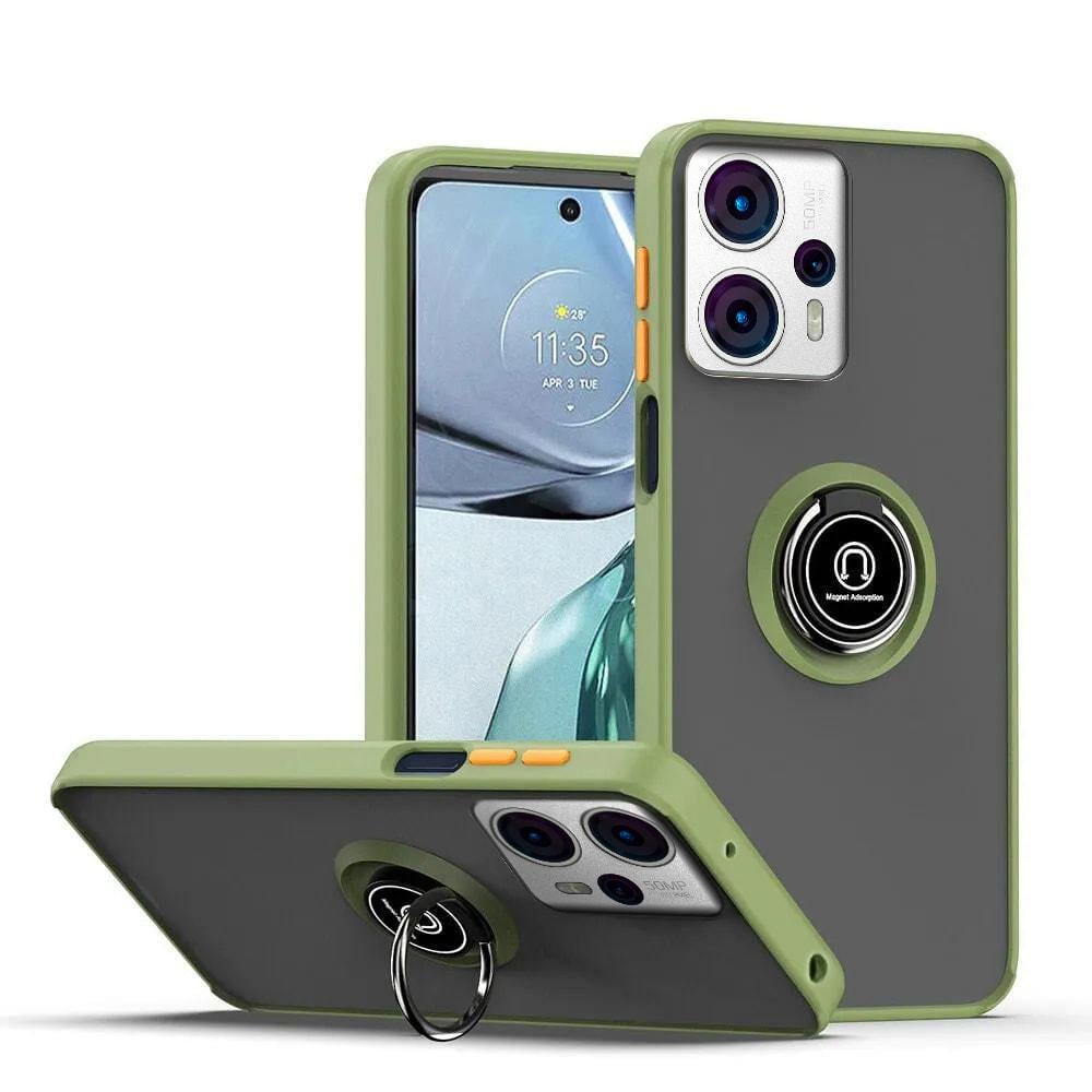 Защитный чехол MatteLuxe Motorola G13 (с кольцом) Khaki (34069-17)