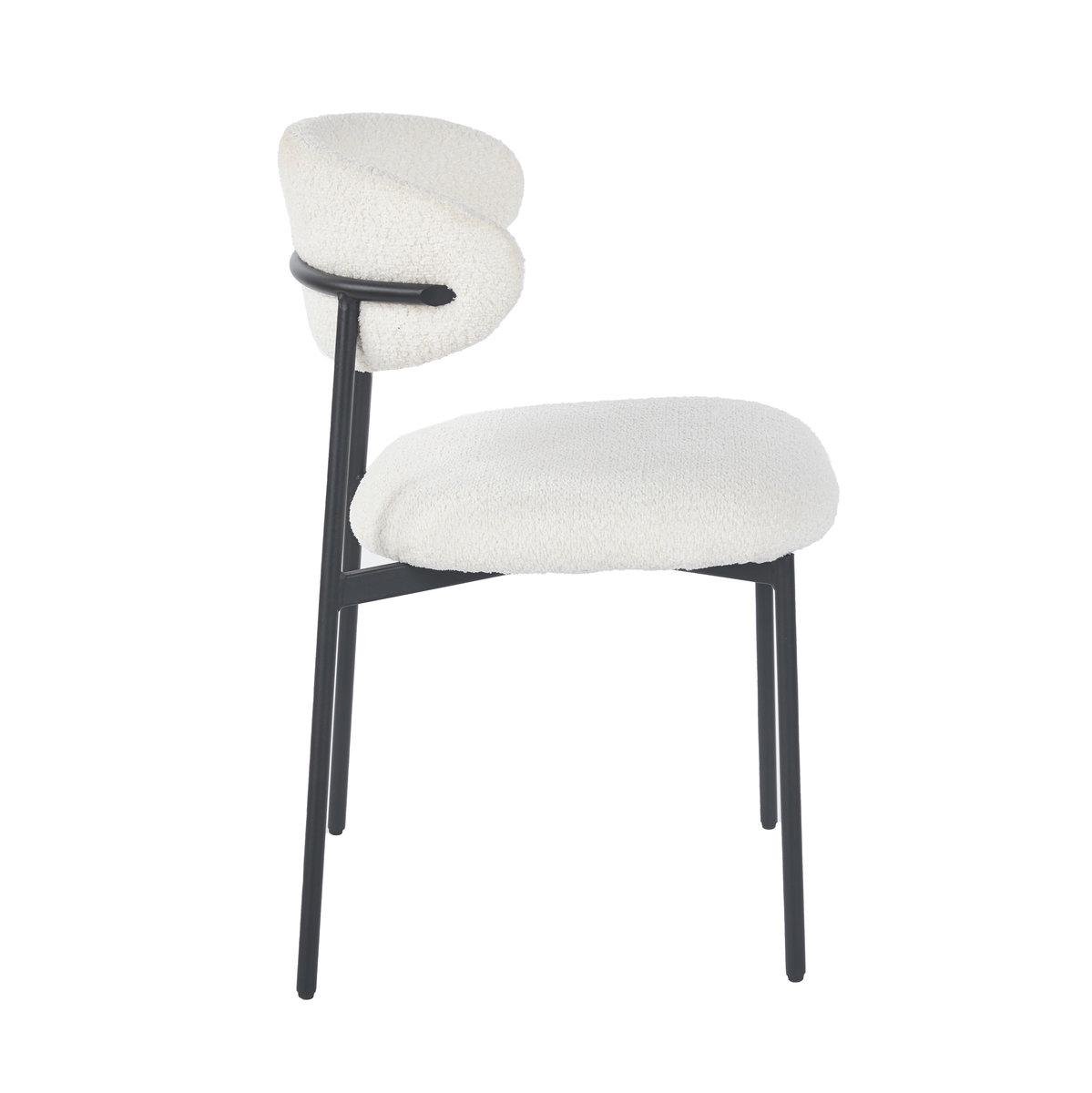 Стул Intarsio Amanda ткань Черный/Белый (AMANDAWH) - фото 2 Стул Intarsio Amanda ткань Черный/Белый (AMANDAWH) - фото 2