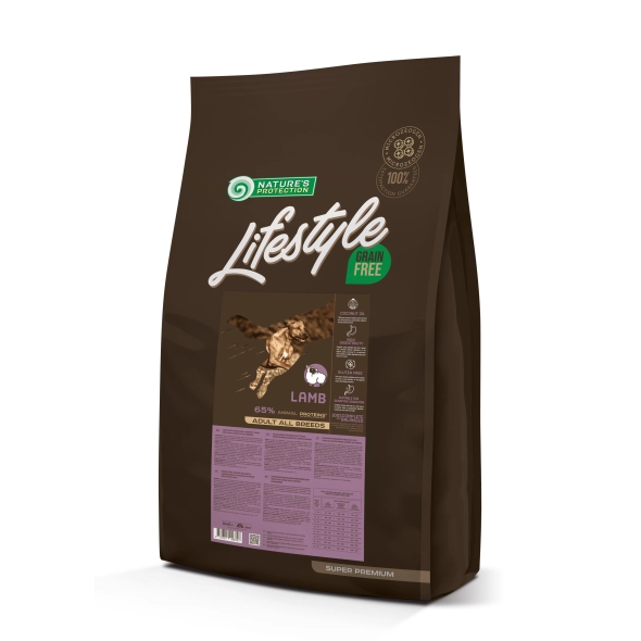 Сухой корм беззерновой Lifestyle Grain Free Lamb All Breeds с ягнятиной для взрослых собак всех пород 10 кг (NPLS45674)