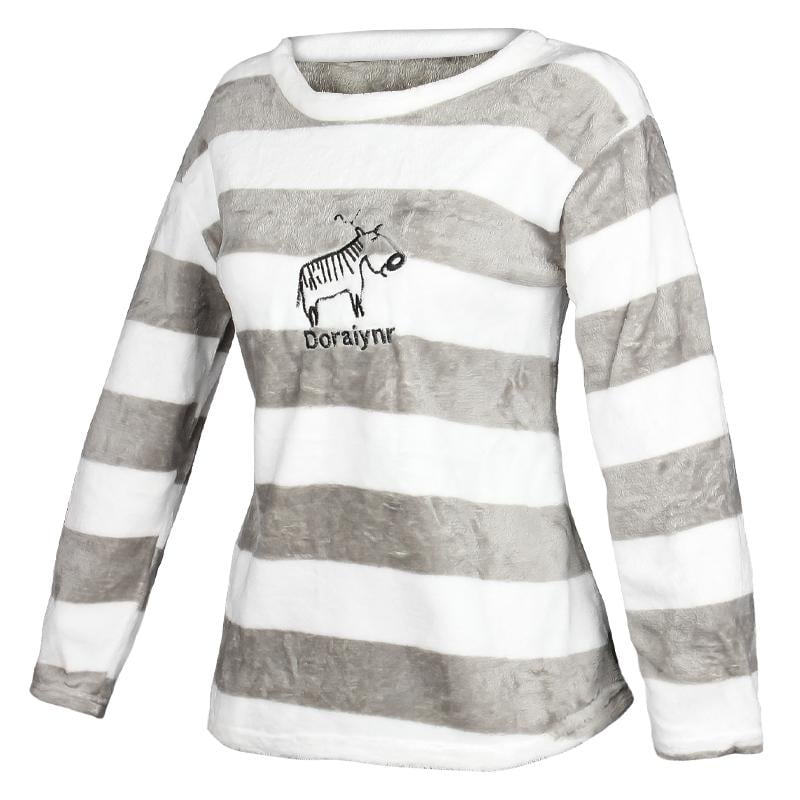 Пижама женская теплая махровая Zebra M Gray - фото 2 Пижама женская теплая махровая Zebra M Gray - фото 2