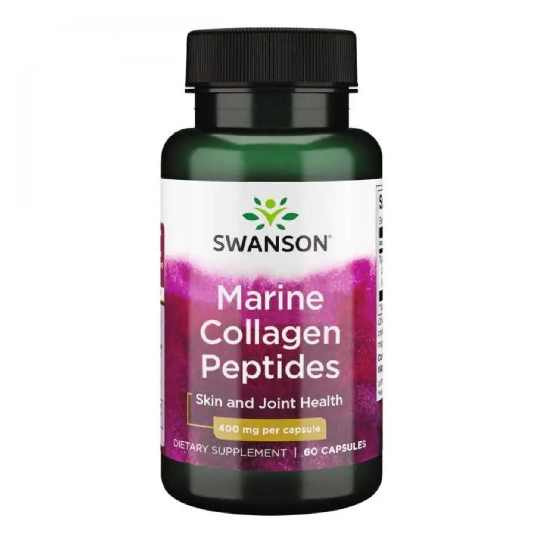 Колаген Swanson Type Hydrolyzed Marine Collagen Peptides 400 мг 60 caps