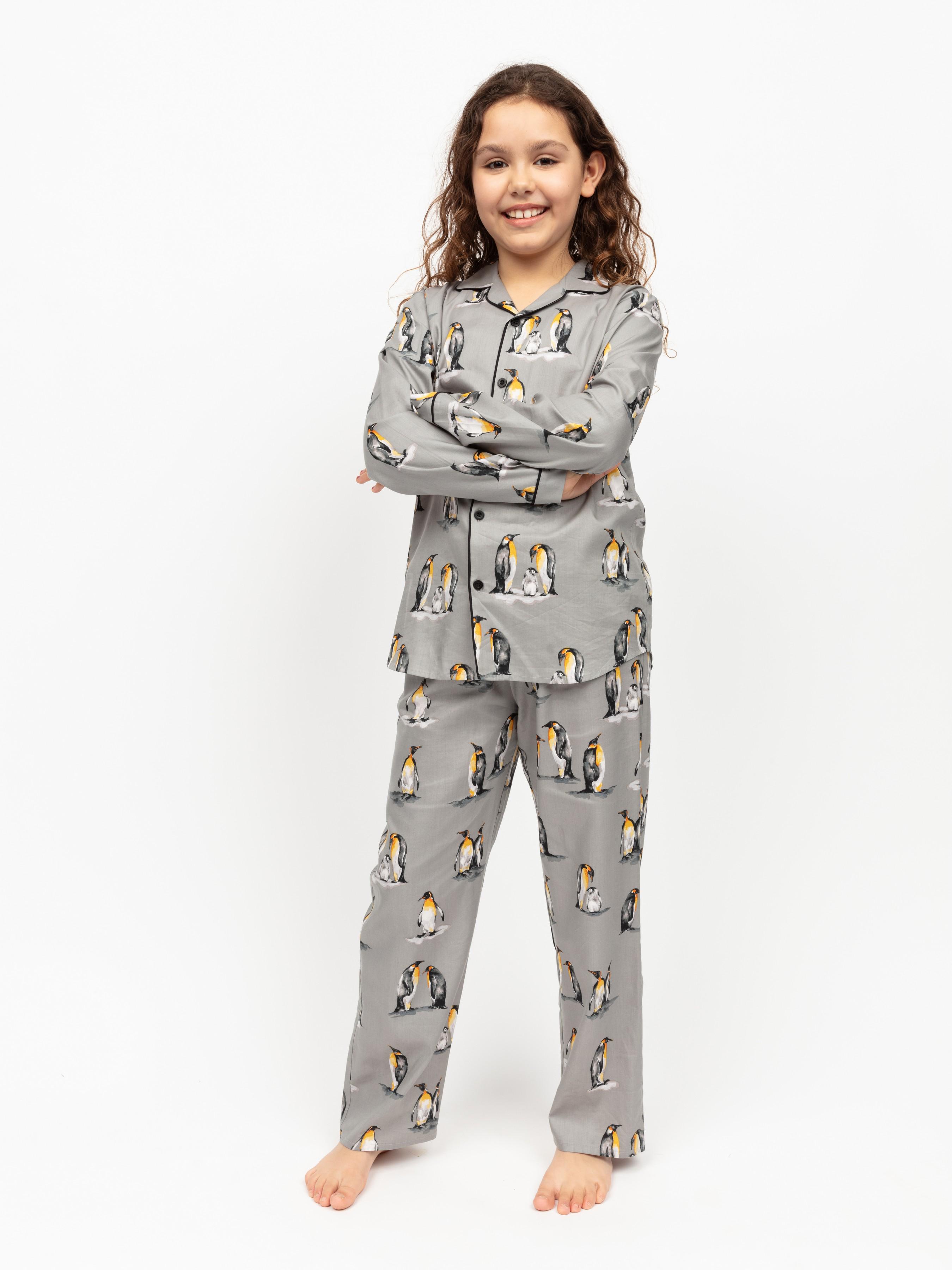 Піжама дитяча унісекс CYBERJAMMIES Parker 3014 6-7 років 122 см Сірий з принтом пінгвіна (5051877531574) - фото 3 Піжама дитяча унісекс CYBERJAMMIES Parker 3014 6-7 років 122 см Сірий з принтом пінгвіна (5051877531574) - фото 3