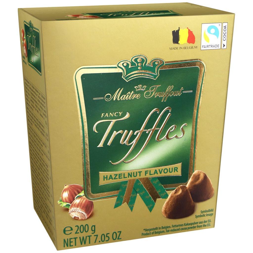 Конфеты шоколадные Maitre Truffout Fancy Gold Truffles Hazelnut 200 г (1910286743)