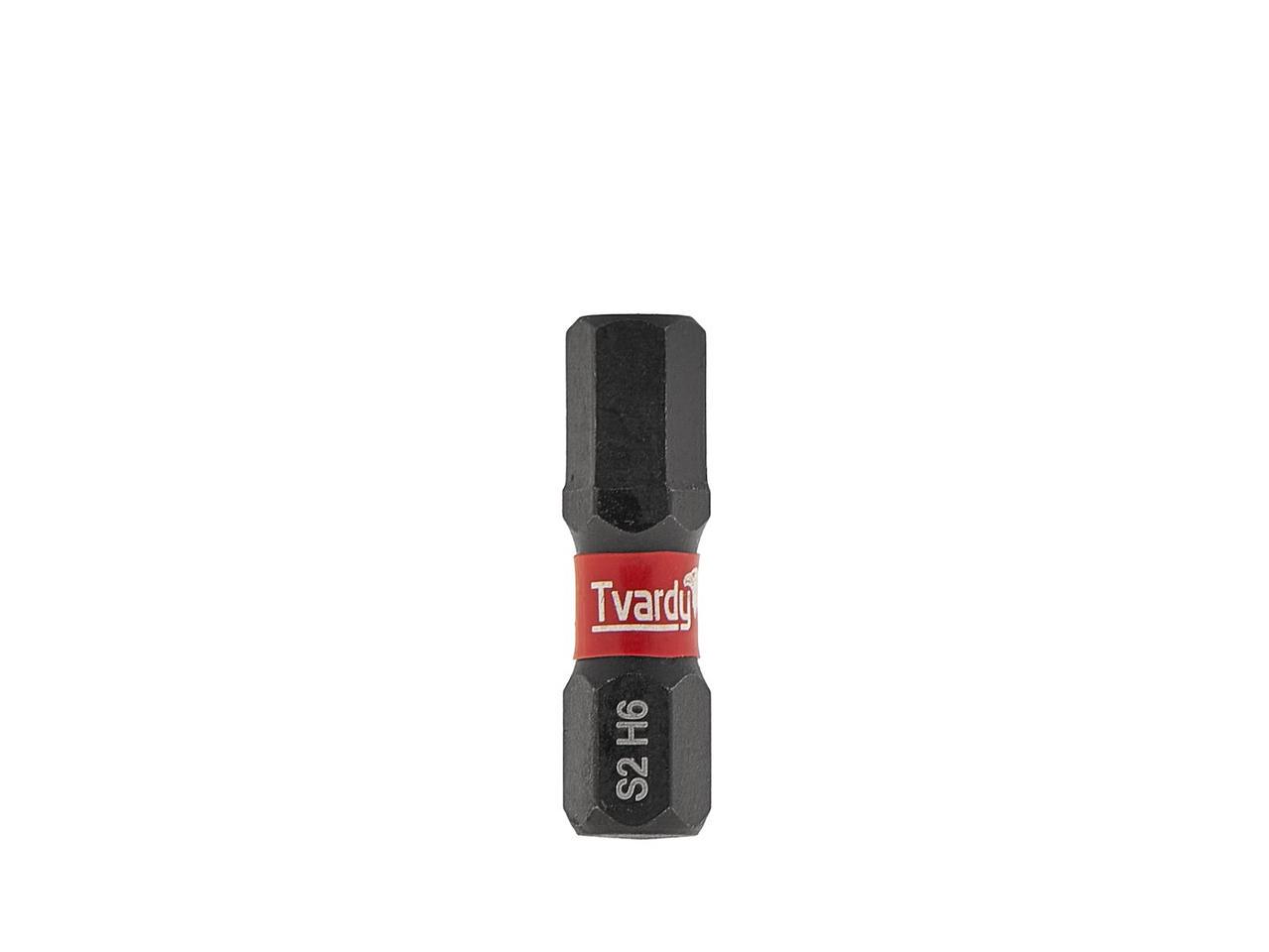 Біта удана Tvardy Hex H6 x 25 мм (T00186-25-2) - фото 2 Біта удана Tvardy Hex H6 x 25 мм (T00186-25-2) - фото 2