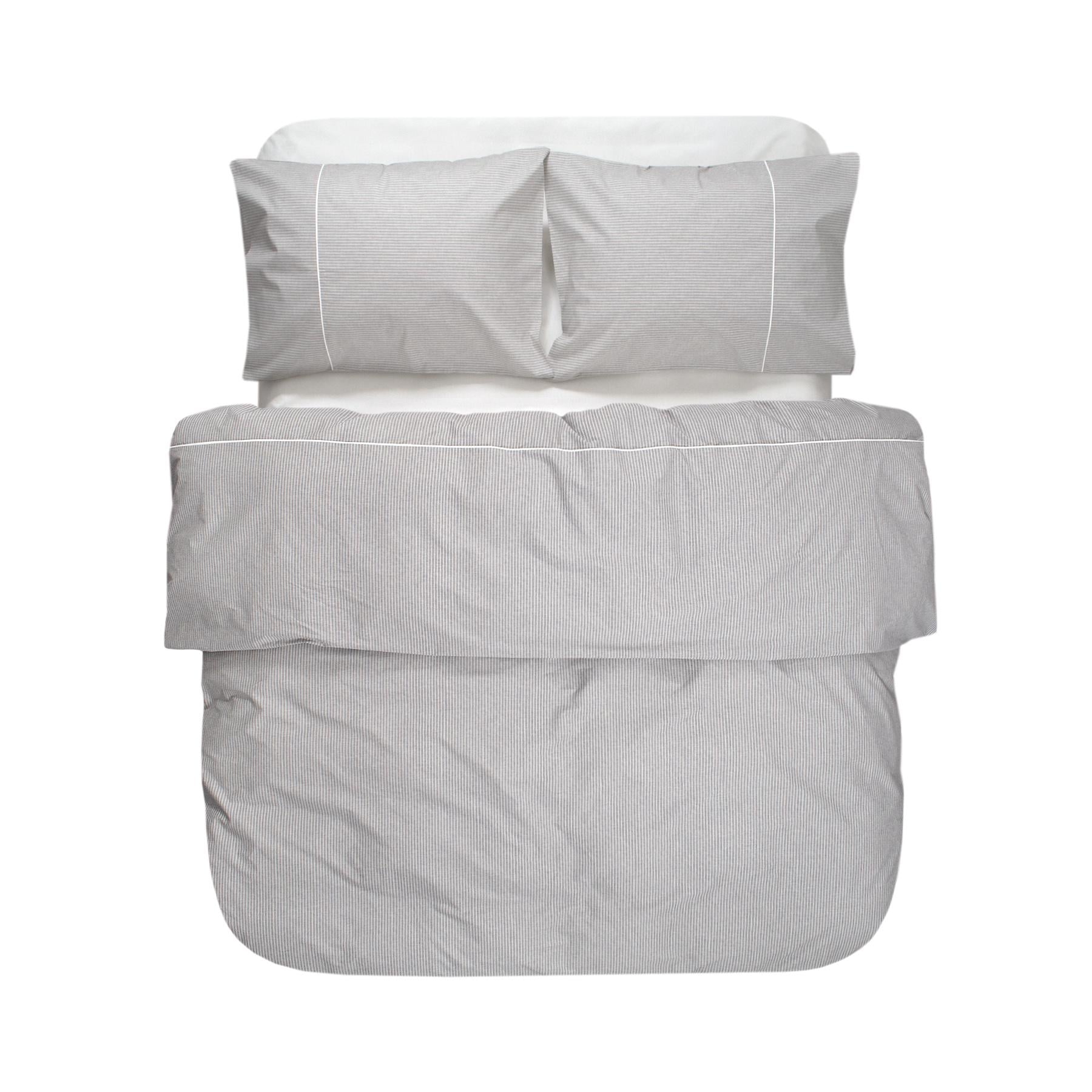 Комплект постельного белья Lotus Home Premium Percale Stripe семейный серый (svt-2000022355766)
