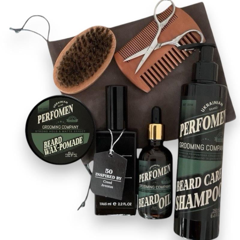 Набор для ухода за бородой PerfomeN/Creed Aventus/воск (0005МВ)