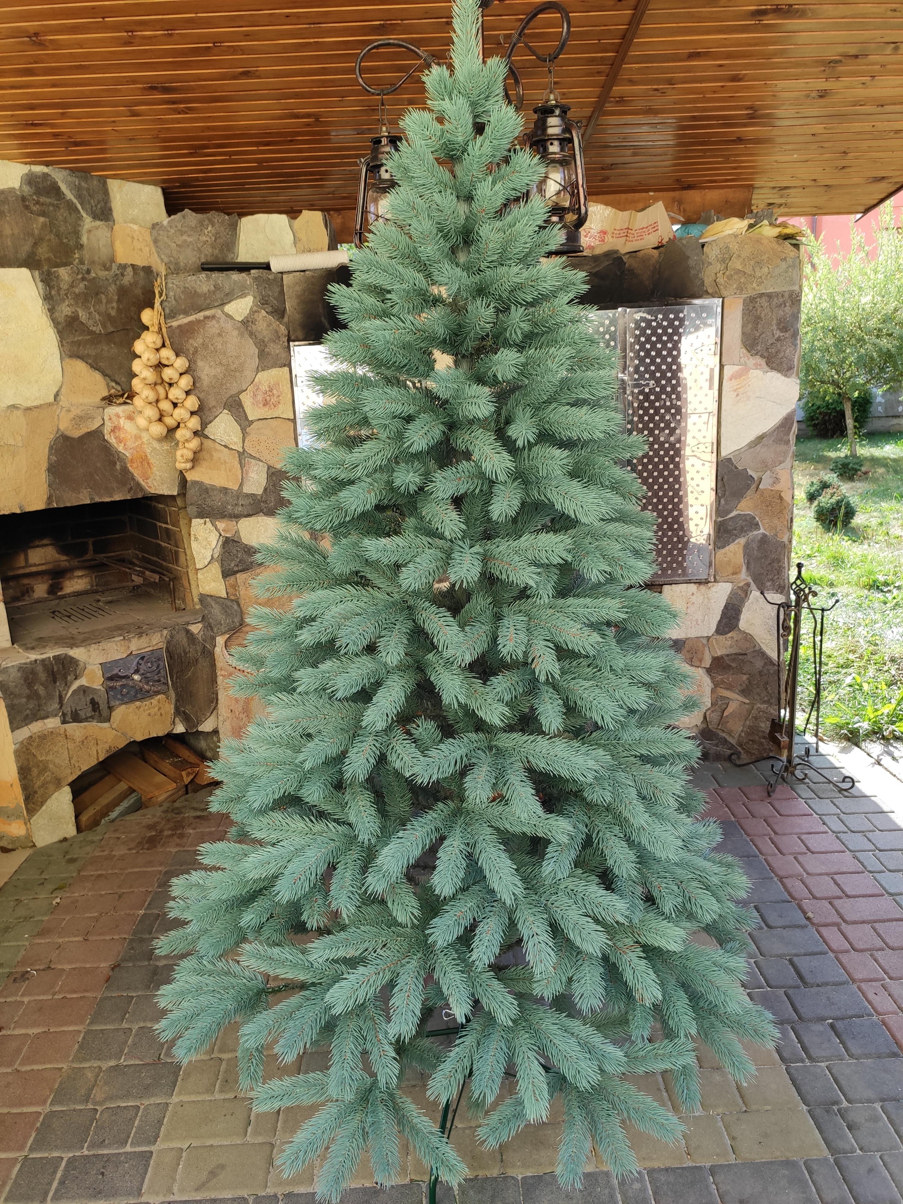 Искусственная елка Буковельская литая 1,5 м Голубой (30317397) - фото 4 Искусственная елка Буковельская литая 1,5 м Голубой (30317397) - фото 4