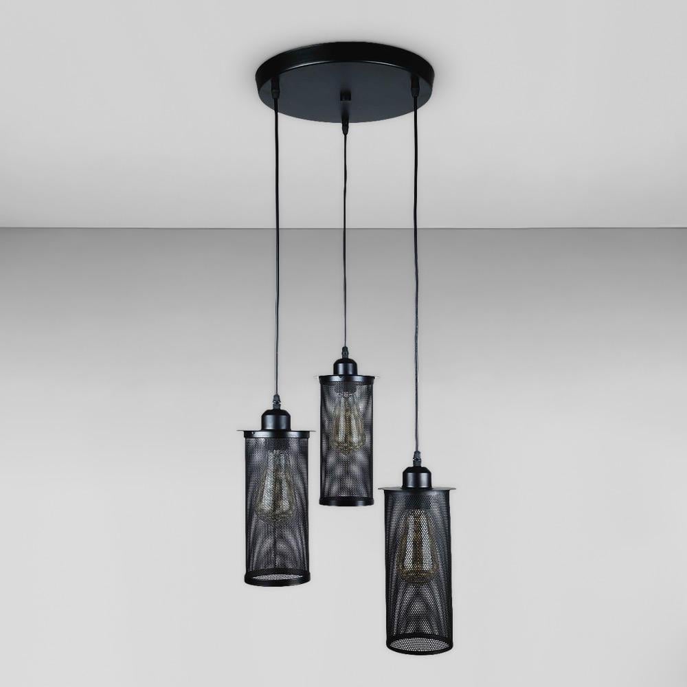 Люстра підвісна Лофт Light House LS-18456-3 BK 300 Чорний Люстра підвісна Лофт Light House LS-18456-3 BK 300 Чорний