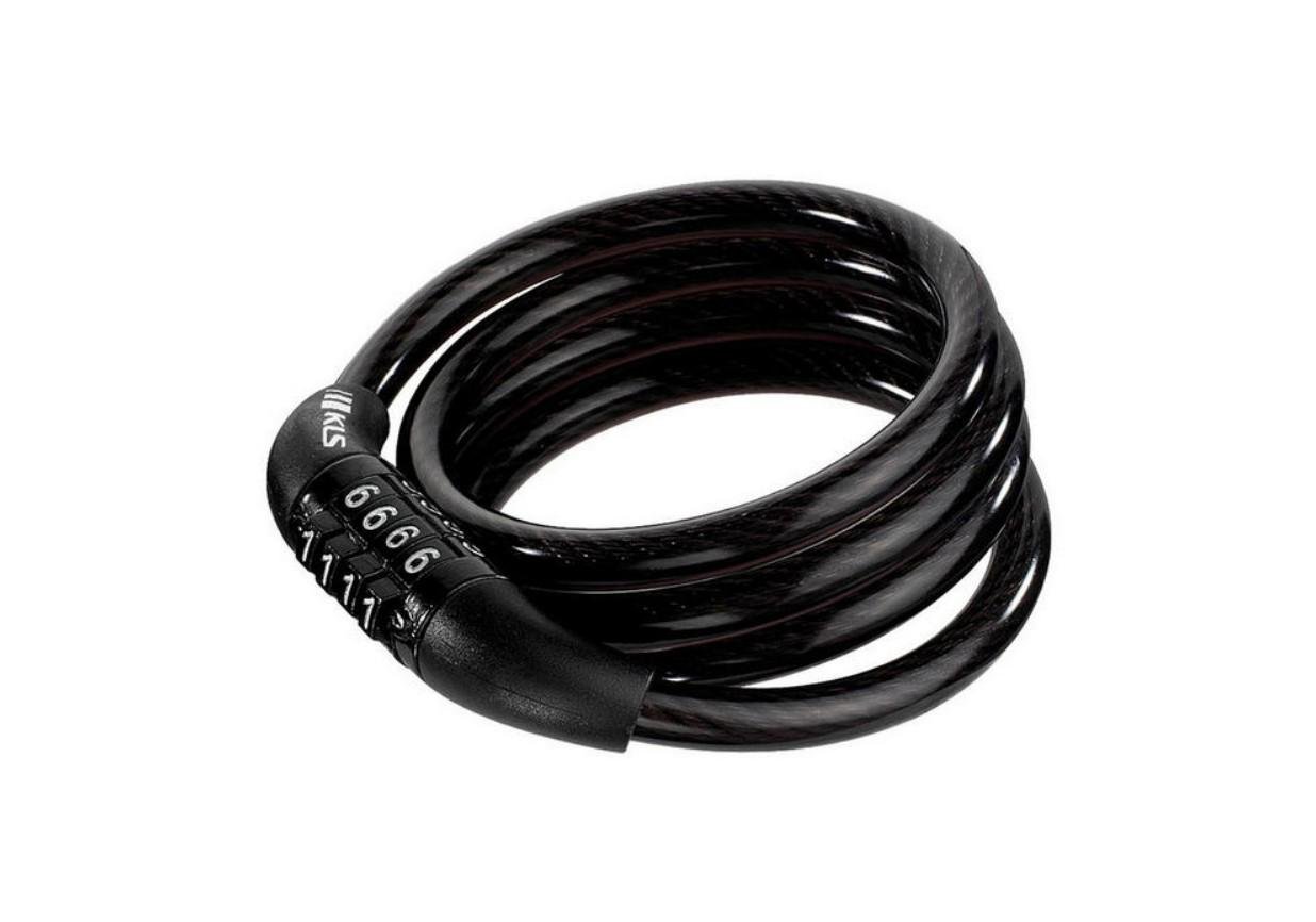 Замок тросиковый кодовый KLS Code 8x1000 мм Черный (bc66410049)