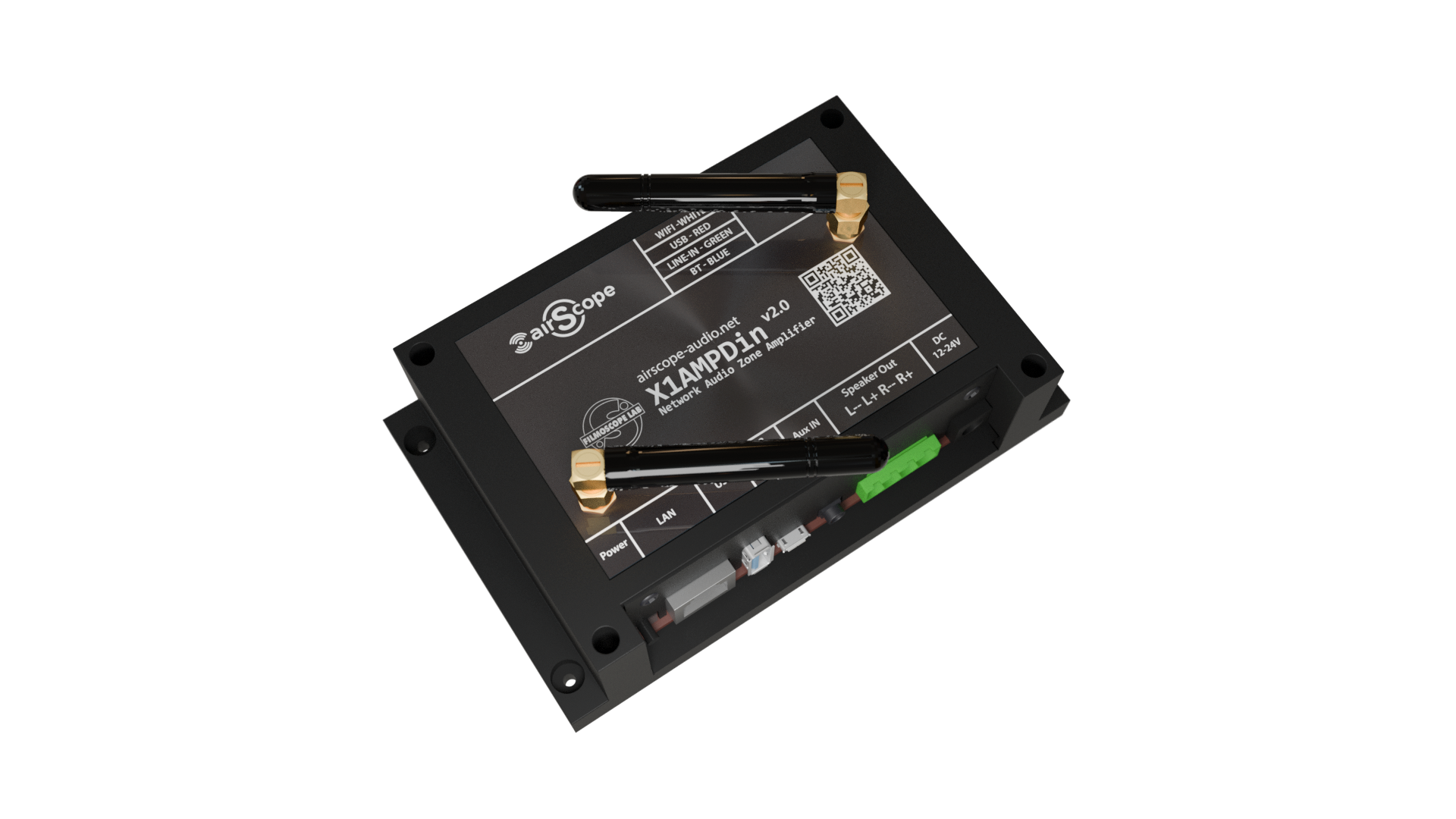 Підсилювач стерео з вбудованим мережевим аудіоплеєром airScope X1AMPDin Ver2,0 2 канали по 30 Вт - фото 6 Підсилювач стерео з вбудованим мережевим аудіоплеєром airScope X1AMPDin Ver2,0 2 канали по 30 Вт - фото 6