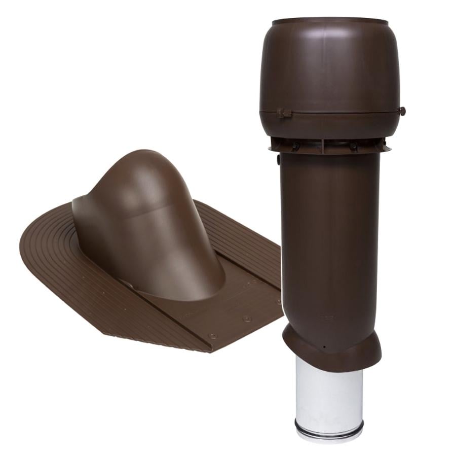 Выход вентиляционный Vilpe для битумной черепицы утепленный Ø 160 мм 700 мм 8017 Коричневый (30078937) - фото 1