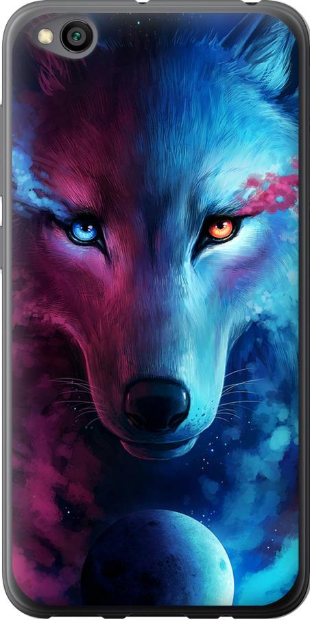 Чехол на Xiaomi Redmi Go Арт-волк (3999u-1667-42517)