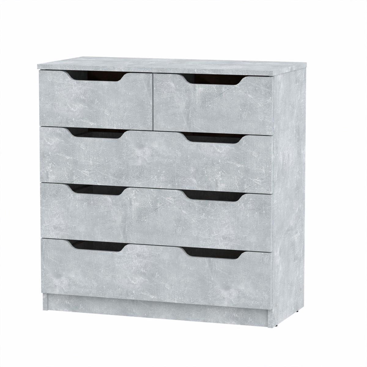 Комод Компаніт 2+3М 81х38х82,8 см Бетон (16953)