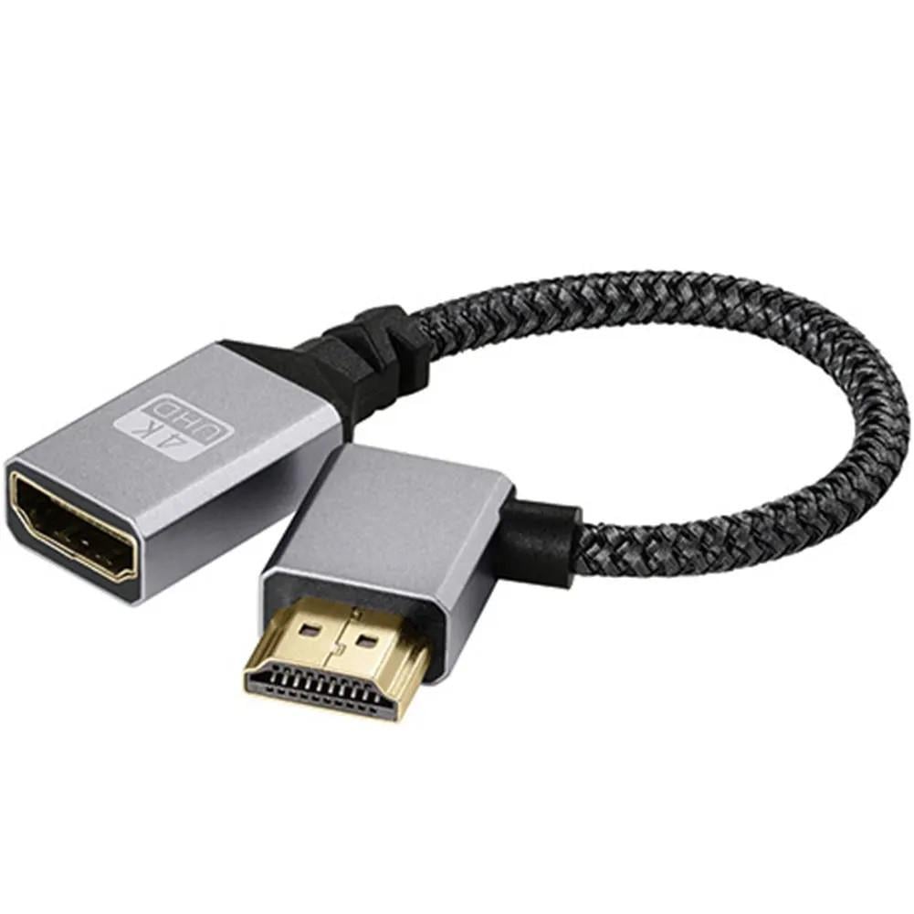 Кабель-переходник SUNROZ угловой HDMI Male-HDMI Female 4K 2K 60Hz 20 см Right (A-48683)