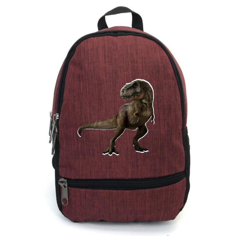 Школьный рюкзак Cappuccino Toys Jurassic World-001 с принтом Парк Юрского периода 12,5 л Бордовый (1391165803)