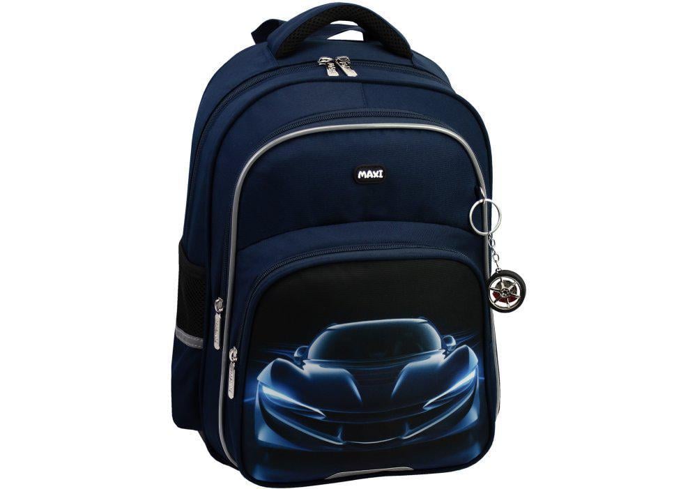 Рюкзак школьный Maxi 38x27x13 см 13 л Темно-синий (MX85168)