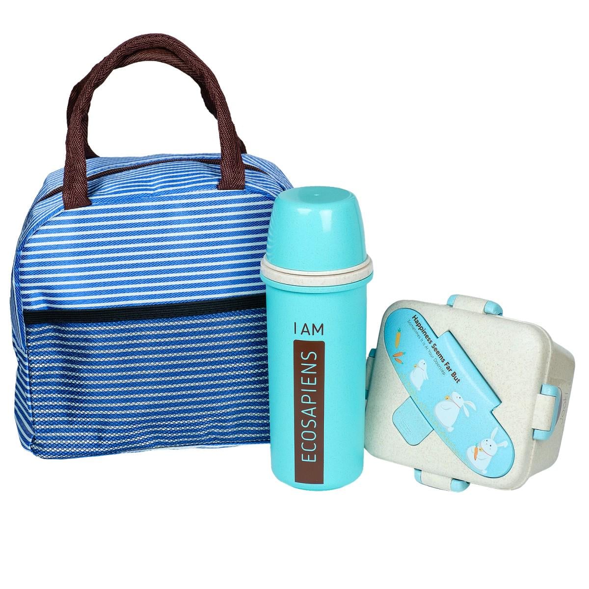 Ланч набор Jooki Полоска Ecosapiens Gm Бирюзовый