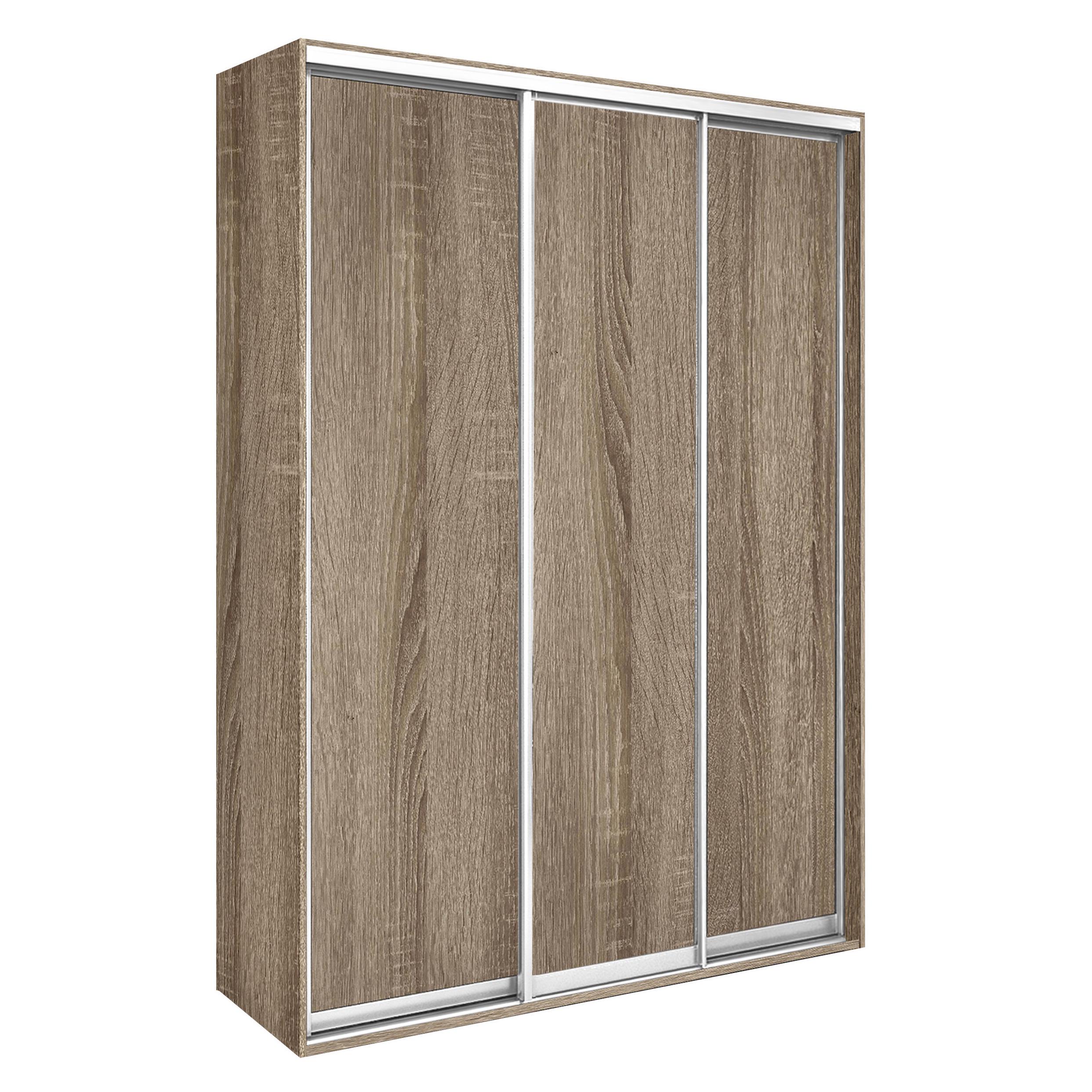 Шкаф-купе трехдверный МФ Модерн 224х45х210 см Дуб винтаж