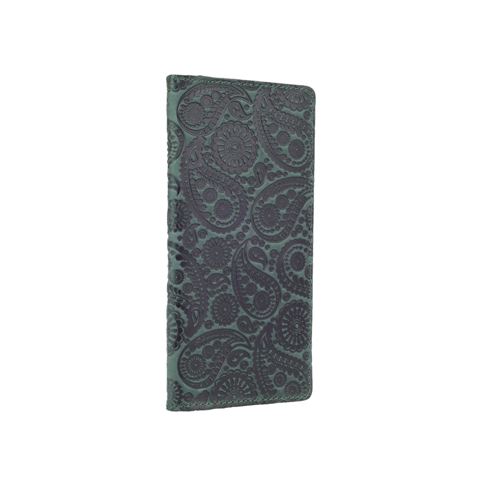 Кошелек Buta Art из натуральной кожи и отделением для монет на кнопках Зеленый (WP-05-S19-5920-T004)