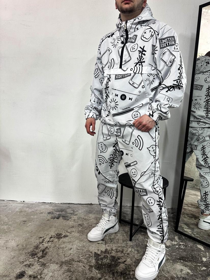 Спортивний костюм чоловічий 5-827 XL Білий